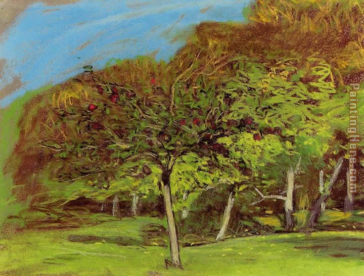 Fruit Trees painting - Claude Monet Fruit Trees art painting